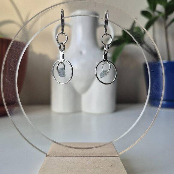 Dainty Crystal Accent Earrings - Picture 10 of 12